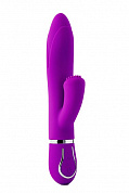 Фиолетовый вибратор-кролик TENDER TULIP с пупырышками - 22 см.