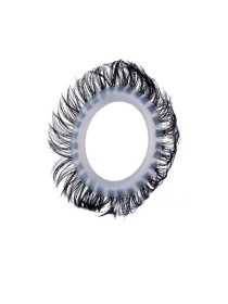 Эластичное эрекционное колечко с черными «ресничками»
