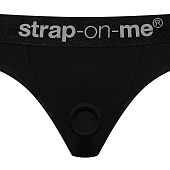Черные трусики для насадок Heroine Lingerie Harness - size XL