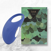 Синее кольцо с вибрацией Thor Cockring фото в интим магазине Love Boat