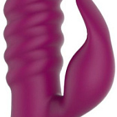 Сливовый вибратор-кролик AN Pistil - 20 см.