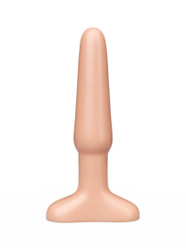 Классический анальный плаг телесного цвета - 11,5 см.