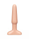 Классический анальный плаг телесного цвета - 11,5 см.