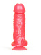 Большой розовый фаллоимитатор на присоске - 21 см.
