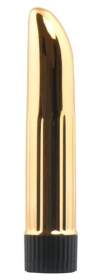 Золотистый многоскоростной вибромассажер Lady Finger - 12 см. фото в секс шопе Love Boat