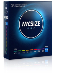 Презервативы MY.SIZE размер 72 - 3 шт. фото в интим магазине Love Boat