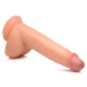 Телесный фаллоимитатор Beefy Brad 9’’ Dildo with Balls - 22,4 см.