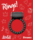 Чёрное эрекционное кольцо Rings Drums