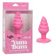 Розовая анальная пробка в виде мороженого Yum Bum Ice Cream Cone Butt Plug - 9,5 см.