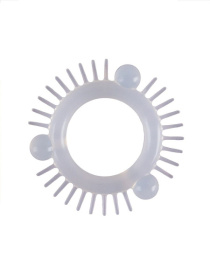 Эластичное эрекционное кольцо с 3 шариками и шипами