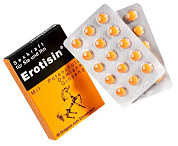 Средство для повышения сексуальной энергии Erotisin - 30 драже (430 мг.) фото в интим магазине Love Boat
