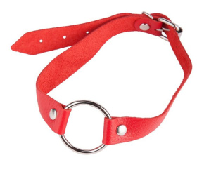 
Кляп-кольцо на красных ремешках фото в интим магазине Love Boat