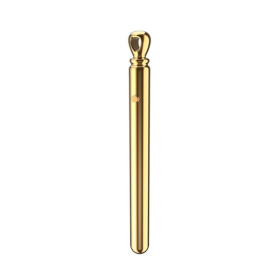 Золотистая подвеска-вибратор Genie Flirting Pen