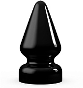 Чёрный плаг-массажёр MAGNUM для анальной стимуляции - 18 см. фото в интим магазине Love Boat