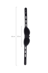 Черная плотная силиконовая маска 