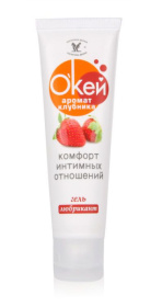 Гель-лубрикант  Окей  с ароматом клубники - 50 гр. фото в интим магазине Love Boat
