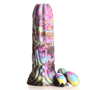 Фантазийный фаллоимитатор Dragon Spawn Dragon Ovipositor Silicone Dildo with Eggs - 18,5 см. фото в интим магазине Love Boat