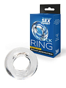 Прозрачное эрекционное кольцо-бублик фото в интим магазине Love Boat