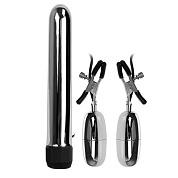 Набор из вибратора и вибростимуляторов для груди фото в интим магазине Love Boat