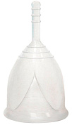 Белая менструальная чаша размера L фото в интим магазине Love Boat