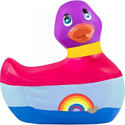 Вибратор-уточка I Rub My Duckie 2.0 Colors с разноцветными полосками фото в интим магазине Love Boat

