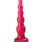 Розовая анальная ёлочка - 17,5 см.