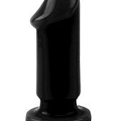 Черная анальная пробка Anal Trainer S - 9 см.