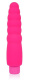 Розовый силиконовый вибратор Cosmo - 15 см.