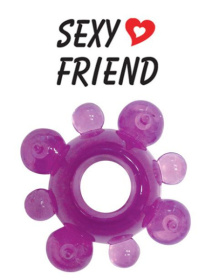 Фиолетовое эрекционное кольцо Sexy Friend  фото в интим магазине Love Boat