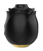 Черный клиторальный стимулятор Black Rose Silicone Clitoral Suction фото в интим магазине Love Boat