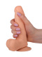 Гелевый фаллоимитатор-реалистик на присоске - 16,8 см.