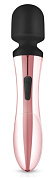 Черно-розовый вибромассажер Nouveau Curve Massager - 21 см. фото в интим магазине Love Boat