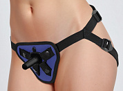 Синий универсальный пояс с 2 видами фиксации фото в интим магазине Love Boat