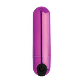 Лиловая вибропуля 10X Rechargeable Vibrating Metallic Bullet фото в интим магазине Love Boat