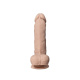 Телесный фаллоимитатор на присоске Real Skin Model 1 - 21 см.