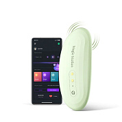 Зеленый вибромассажер в трусики Magic Motion Nyx - 8,8 см. фото в интим магазине Love Boat