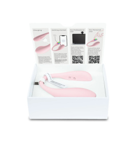 Розовое интерактивное виброяйцо Spot