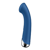 Синий вибратор для G-стимуляции Spinning G-Spot 1 - 17 см. фото в секс шопе Love Boat