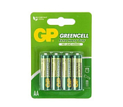 Батарейки солевые GP GreenCell AA/R6G - 4 шт. фото в интим магазине Love Boat