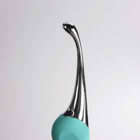 Бирюзовый клиторальный вибростимулятор Youvic