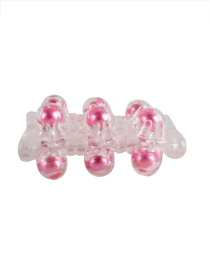Прозрачная сквозная насадка на пенис с цветными шариками