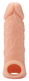 Телесная насадка EXTENDER WITH BALL STRAP 5.5 - 14 см. фото в интим магазине Love Boat