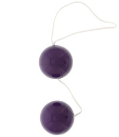 Фиолетовые вагинальные шарики VIBRATONE DUO BALLS PURPLE BLISTERCARD фото в интим магазине Love Boat