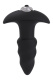 Черная анальная вибровтулка Single Speed Love Arrow Plug - 9,8 см.