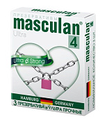 Ультрапрочные презервативы Masculan Ultra 4 Strong - 3 шт. фото в интим магазине Love Boat