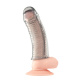 Текстурированная насадка на пенис Clear Textured Penis Enhancing Sleeve Extension - 16,5 см.