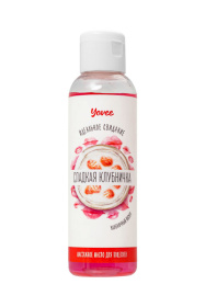 Съедобное массажное масло Yovee «Сладкая клубничка» со вкусом клубничного йогурта - 125 мл. фото в интим магазине Love Boat