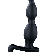 Черный массажёр простаты Big Bend-it - 18 см.