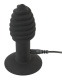 Черная анальная вибропробка Twist Butt Plug - 10,7 см.