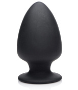 Черная мягкая анальная пробка Squeezable Large Anal Plug - 13,2 см. фото в интим магазине Love Boat